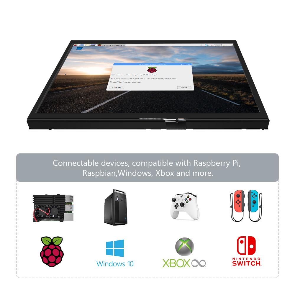 Monitor secundario para comput - Raspberry Pi 10.1 Inch Capacitive Touch Screen Ips reseña y precio